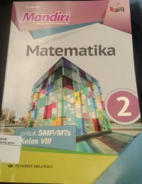 Image of Mandiri mengasah kemampuan diri Matematika untuk smp kelas VIII