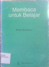 Image of Membaca Untuk Belajar