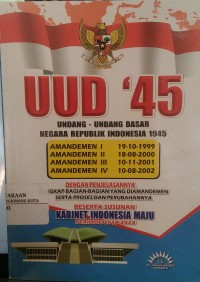 Image of Undang-undang Dasar Negara Republik Indonesia 1945